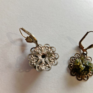 Peridot Olivine Earrings Ear Ring Rings Jewellery Jewelry Collectable J1
