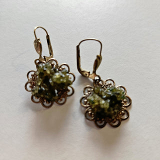 Peridot Olivine Earrings Ear Ring Rings Jewellery Jewelry Collectable J1