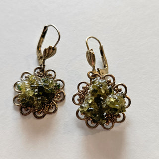 Peridot Olivine Earrings Ear Ring Rings Jewellery Jewelry Collectable J1
