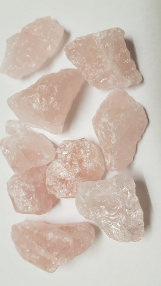 Rose Quartz crystal Rough Natural genuine Gemstone Piece+
