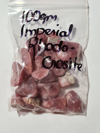 Imperial Rhodocrosite 100gms partly tumbled Incredible Natural Specimens Genuine Gems Gemstone