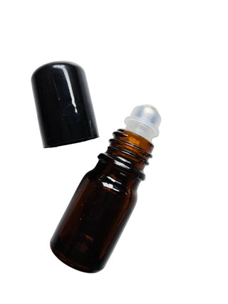 5ml Amber Roll on perfume Vial Glass Bottle Unfilled