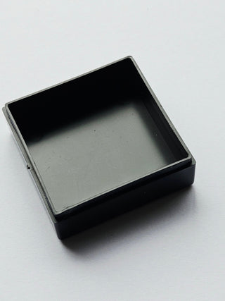 Crystal Mineral Display Box Clear Lid Black Geometric Stage Australian Made