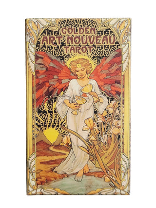 Golden Art Nouveau Tarot Deck 78 Cards Gold Foil Lo Scarabeo Llewellyn