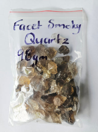 Australian Smoky Yellow Hued Quartz Raw Facet Grade Gemstone 98g H1