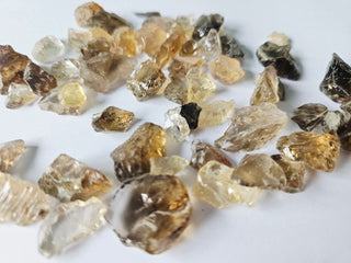 Australian Smoky Yellow Hued Quartz Raw Facet Grade Gemstone 98g H1