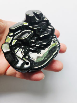 Mountain Black Back flow Waterfall Incense Burner & 6 Cones