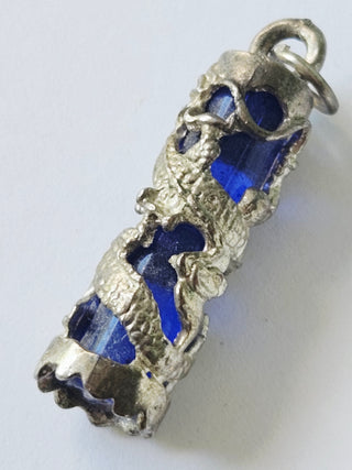 Bundle: Marble Egg Howlite SS Celtic Ring Blue Glass Dragon Pendant Gemstones G6