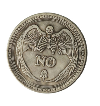YES NO Fortune Telling Prediction Coin Lucky VINTAGE Blessed by Master Genuine