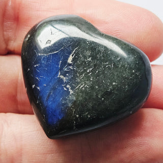 Labradorite Heart Polished Gemstone Beautiful iredescence