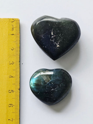 Labradorite Heart Polished Gemstone Beautiful iredescence