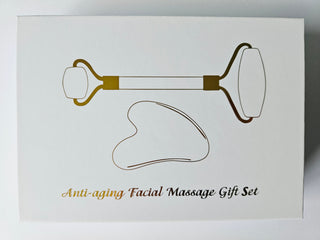 Crystal Face Roller Set Rose Quartz Gua Sha Anti Aging Skin Care Tool Massage Kit
