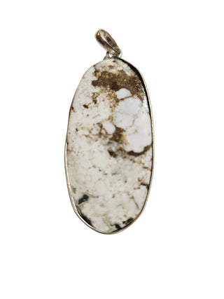 Wildhorse Jasper Long Oval Sterling Silver Pendant 1 Natural Stone Handcrafted Jewelry Genuine Gemstone Necklace