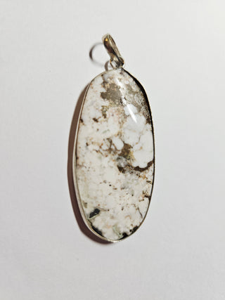 Wildhorse Jasper Long Oval Sterling Silver Pendant 1 Natural Stone Handcrafted Jewelry Genuine Gemstone Necklace