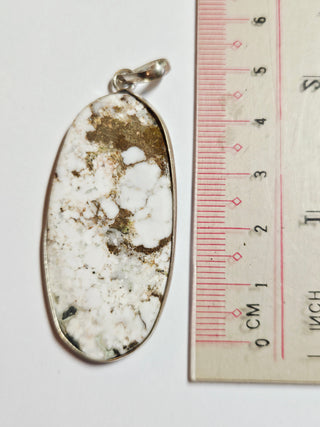 Wildhorse Jasper Long Oval Sterling Silver Pendant 1 Natural Stone Handcrafted Jewelry Genuine Gemstone Necklace