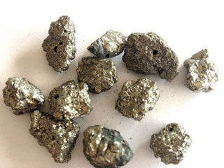 Tiny Pyrite Cluster Specimens 10 or 20 Pieces Fools Gold Crystal Mineral Nuggets