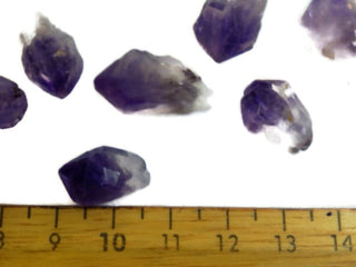 Natural Amethyst Crystal Points 10 Pieces Rare Purple Unpolished 6-25mm