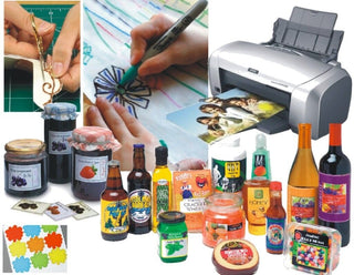 Printable Self Adhesive Glossy Label Paper A4 50 Sheets Inkjet Laser Sticker