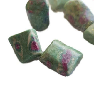 Ruby & Zoisite Tumbled Gemstones – Set of 3 Genuine • Natural • Rare Crystals