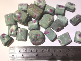 Ruby & Zoisite Tumbled Gemstones – Set of 3 Genuine • Natural • Rare Crystals