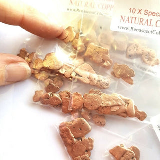 Natural Copper Specimens – Set of 10 Genuine • Natural • Rare Petite Pieces