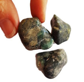 Polished Emerald Mineral Specimens – Set of 3 Genuine • Natural • Rare Large Pieces