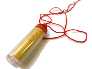 Beautiful Prayer SUTRA SCROLL in Pendant Clear Perspex Blessings