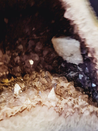 Huge Amethyst Cave 24.6kg Calcite Plate Inclusion Geode Cathedral Specimen