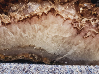 Huge Amethyst Cave 24.6kg Calcite Plate Inclusion Geode Cathedral Specimen