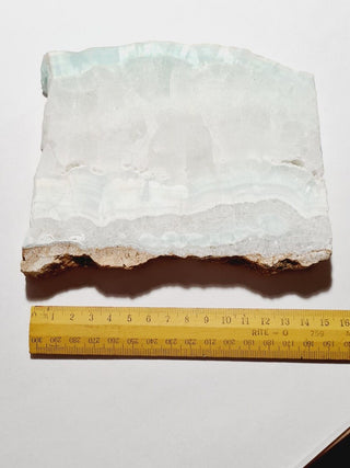 Natural Blue Aragonite Plate HUGE Ready to Polish, Aust Seller 740gms G1