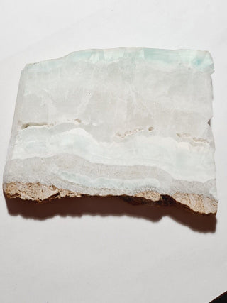 Natural Blue Aragonite Plate HUGE Ready to Polish, Aust Seller 740gms G1