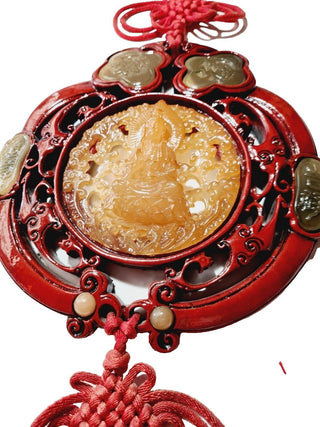 Huge Quan Yin Goddess of Compassion Buddha Wall Hanging Peace Luck Blessings M2