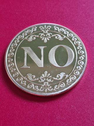 YES NO Fortune Telling Prediction Coin Lucky Gift Boxed Blessed by Master
