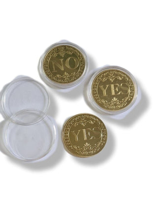YES NO Fortune Telling Prediction Coin Lucky Gift Boxed Blessed by Master