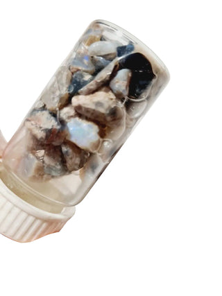 Bottle of Opal Pieces, Lovely colour flashes Entire Lot Coober Pedy Australia G4