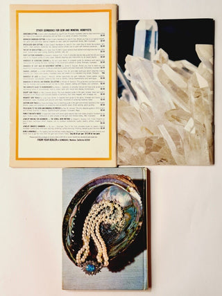 3x VINTAGE Books Precious stones & Pearls /Guide to Aust' Gemstone / Carving Bx9