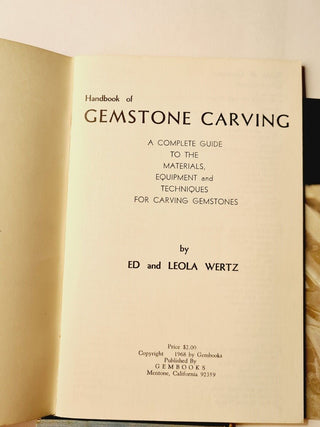 3x VINTAGE Books Precious stones & Pearls /Guide to Aust' Gemstone / Carving Bx9