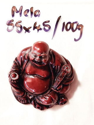 Abundance Mela Buddha Statue Red Resin To Bring Good Fortune & Luck Feng Shui B8