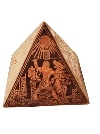Hand Carved & Etched Energy Pyramid Genuine Brought from Egypt Bx8