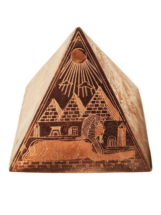 Hand Carved & Etched Energy Pyramid Genuine Brought from Egypt Bx8