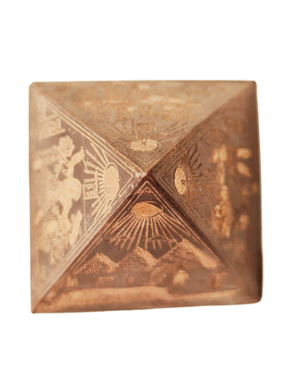 Hand Carved & Etched Energy Pyramid Genuine Brought from Egypt Bx8
