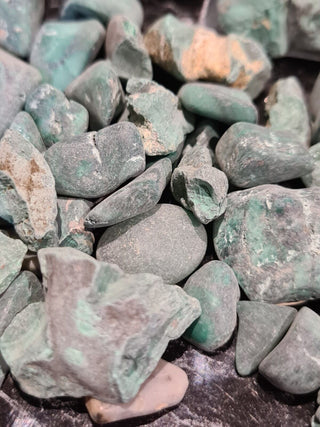 Partly Tumbled MALACHITE 100gms Natural Green Colour Bands Genuine Gems Gemstone