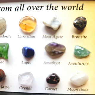 Boxed Set 15 Gemstone Gem Identifiers Genuine Gems Collectors, Great Gift Set