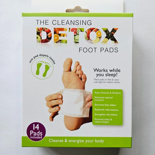 Cleansing Detox Foot Pads 2 x 14 Pack 28 Pieces Organic Bamboo Herbs Gemstones