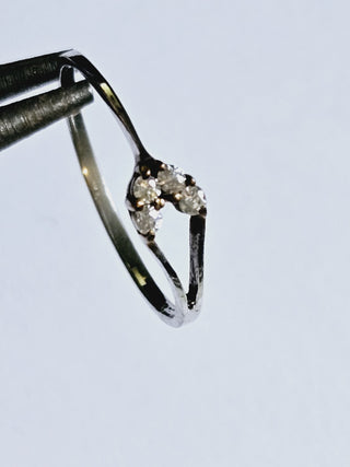 Cubic Zirconia Sterling Silver Ring CZ Gold Plated Lab Created RRP $360