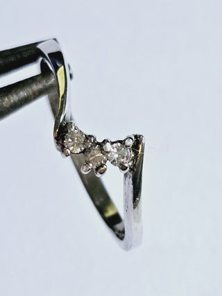 Cubic Zirconia Sterling Silver Ring CZ Gold Plated Lab Created RRP $360