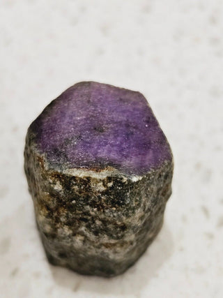 Ultra rare hexagonal Ruby Silk Zoning Crystal Genuine Gems Gemstone H1