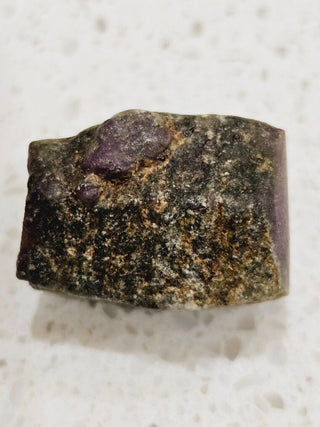 Ultra rare hexagonal Ruby Silk Zoning Crystal Genuine Gems Gemstone H1