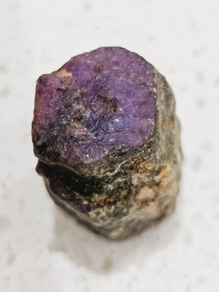 Ultra rare hexagonal Ruby Silk Zoning Crystal Genuine Gems Gemstone H1