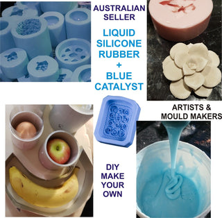 1kg BLUE LIQUID SILICONE rubber for mould making Easy DIY make your own Reduced Pot Life - Sets quickly